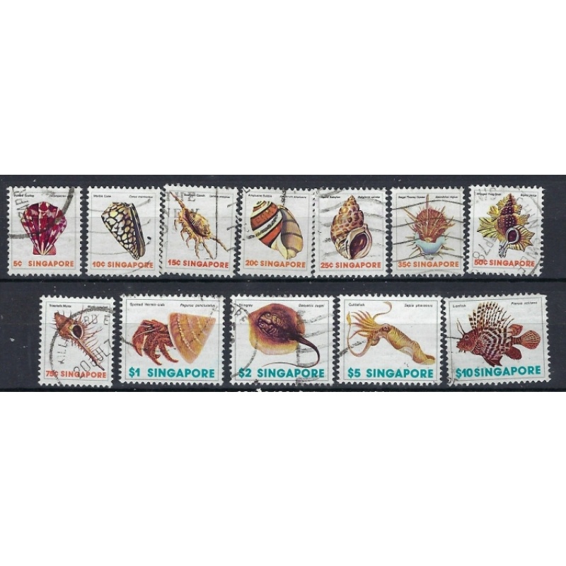Singapore 264-75 Used 1977 part set missing 263 (an7777)