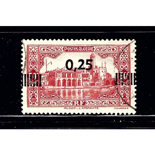 Algeria 122 Used 1938 surcharge