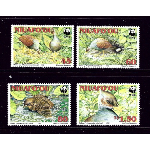 Tonga-Niuafoou 152-55 MNH 1992 Birds