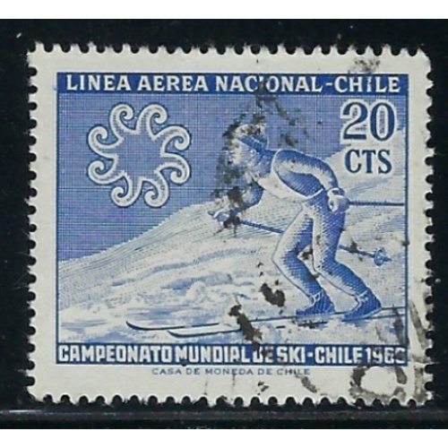 Chile C259 Used 1965 Skier (fe5572)