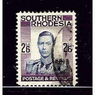 southern Rhodesia 53 Used 1937 KGVI