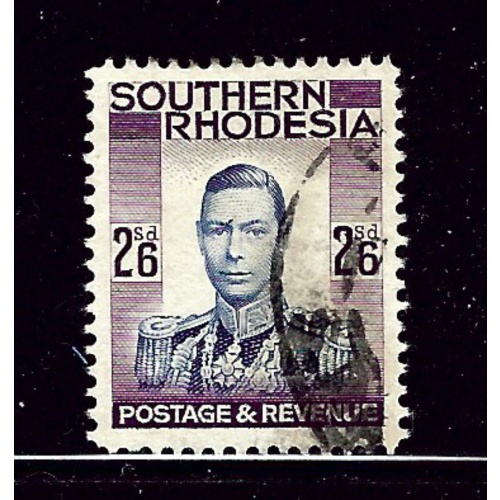southern Rhodesia 53 Used 1937 KGVI