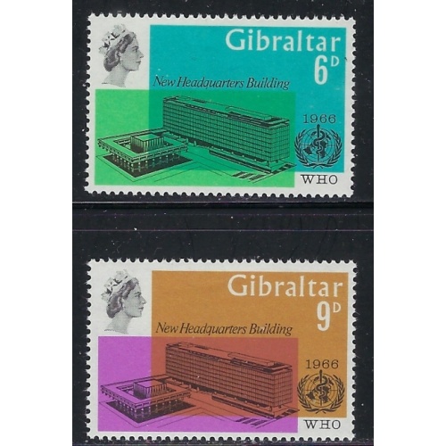 Gibraltar 180-81 MNH 1966 set (an5908)