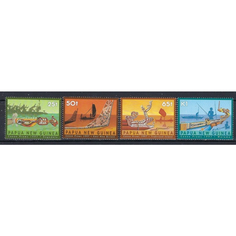 Papua New Guinea 912-15 MNH Boat Prows (an9460)