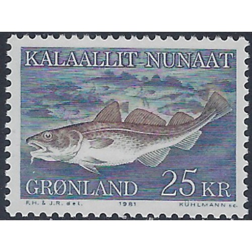 Greenland 140 MNH 1981 Fish (ak6208)