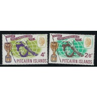 Pitcairn Is 60-61 MNH 1966 World Cup Soccer (fe1608)