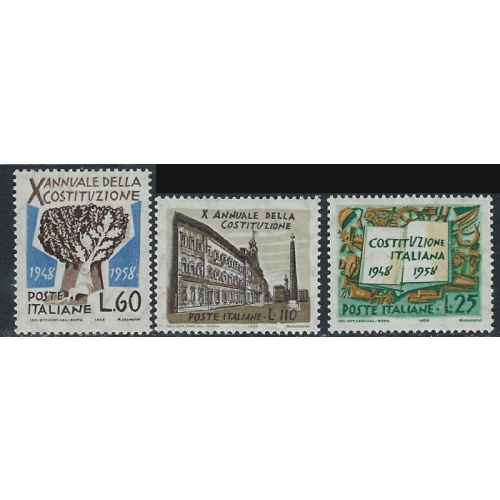 Italy 741-43 MNH 1958 set (ak4281)
