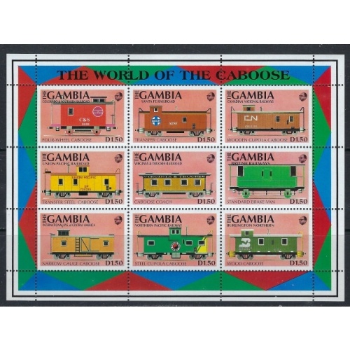 Gambia 1116 MNH 1991 Cabooses (ak4243)