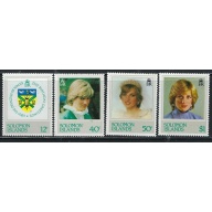 Solomon Is 471-74 MNH 1982 Princess Diana (fe8817)