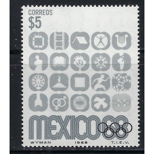 Mexico 1000 MNH 1968 issue (an4651a)