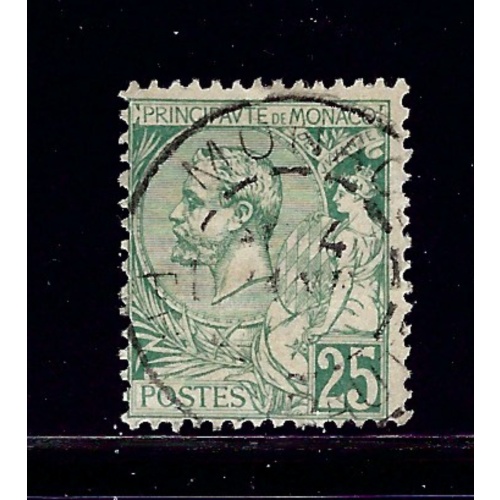 Monaco 20 Used 1891 issue     (P92)