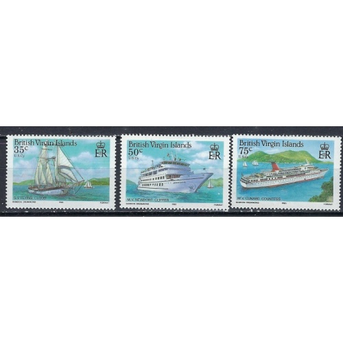 British Virgin Is 524-26 MNH 1985 Ships short set (ak3046)