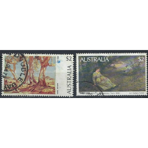 Australia 574-75 Used 1973-84 issues (an8738)