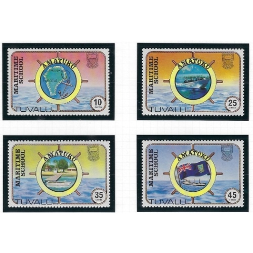 Tuvalu 166-69 MNH 1982 Maritime School (an4944)