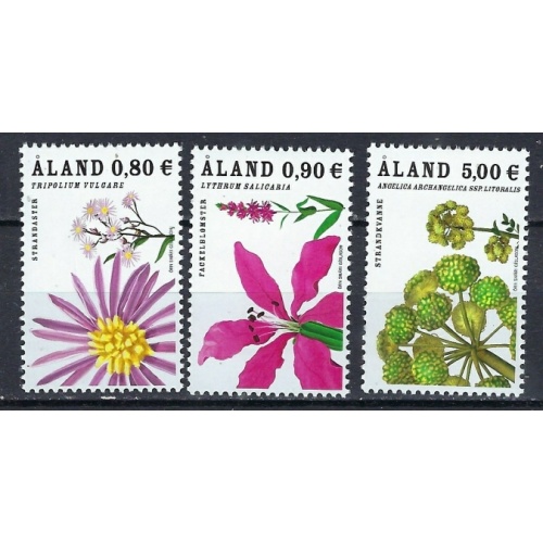Finland Aland 255-57 MNH 2007 Flowers (ak2897)