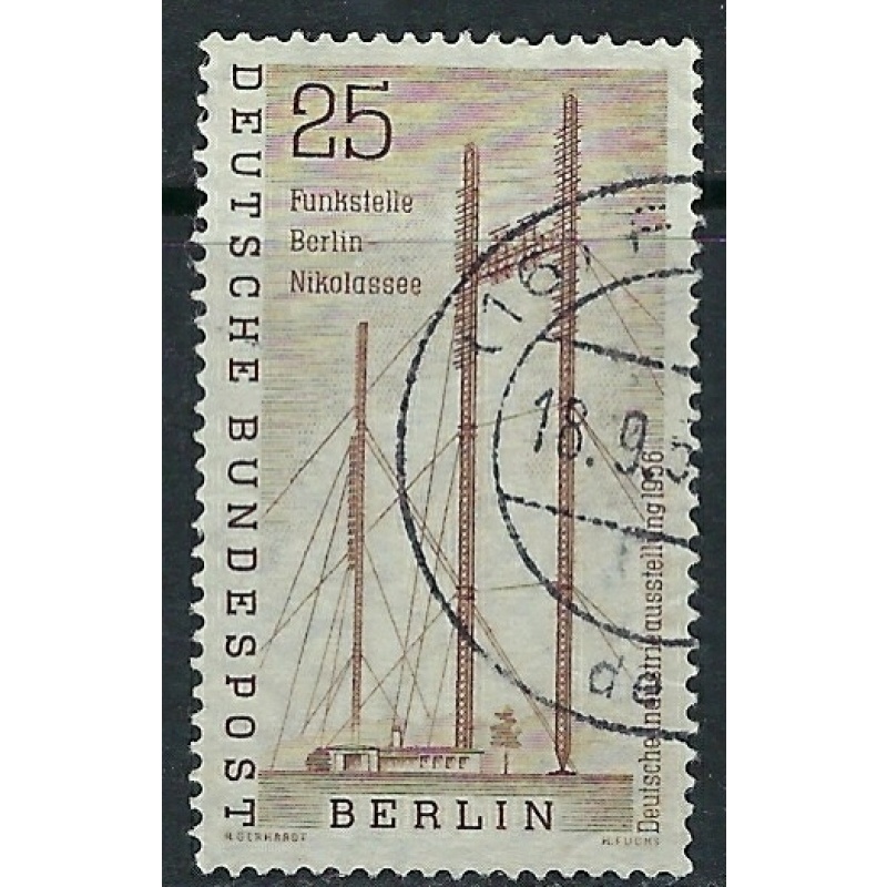 Germany Berlin 9N143 Used 1956 Radio Station (ak4094)