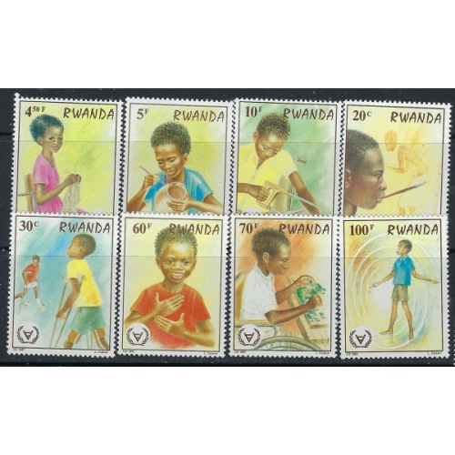 Rwanda 1059-66 MNH 1981 Year of the Disabled (ak2774)