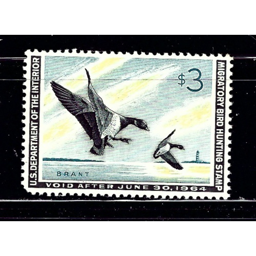 U.S. RW30 NH 1963 issue sh corner minor gum disturbance