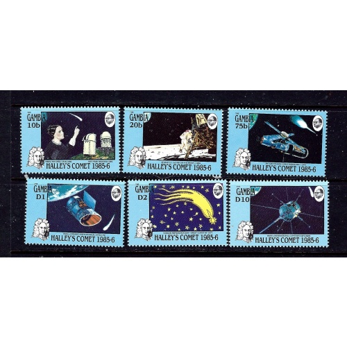 Gambia 604-09 MNH 1986 Halleys Comet