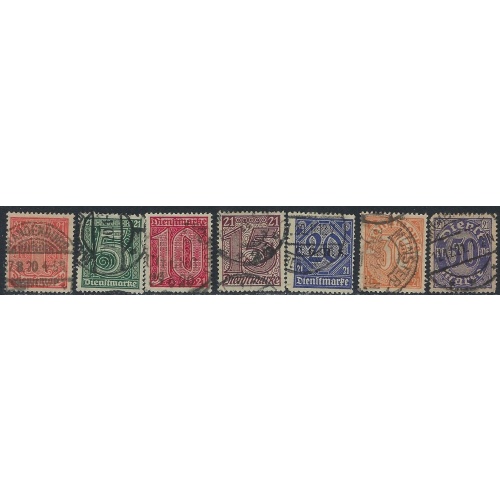 Germany OL9-15 Used 1920 set (ak5800)
