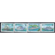British Virgin Is 524-27 MNH 1986 Cruise Ships (an9899)