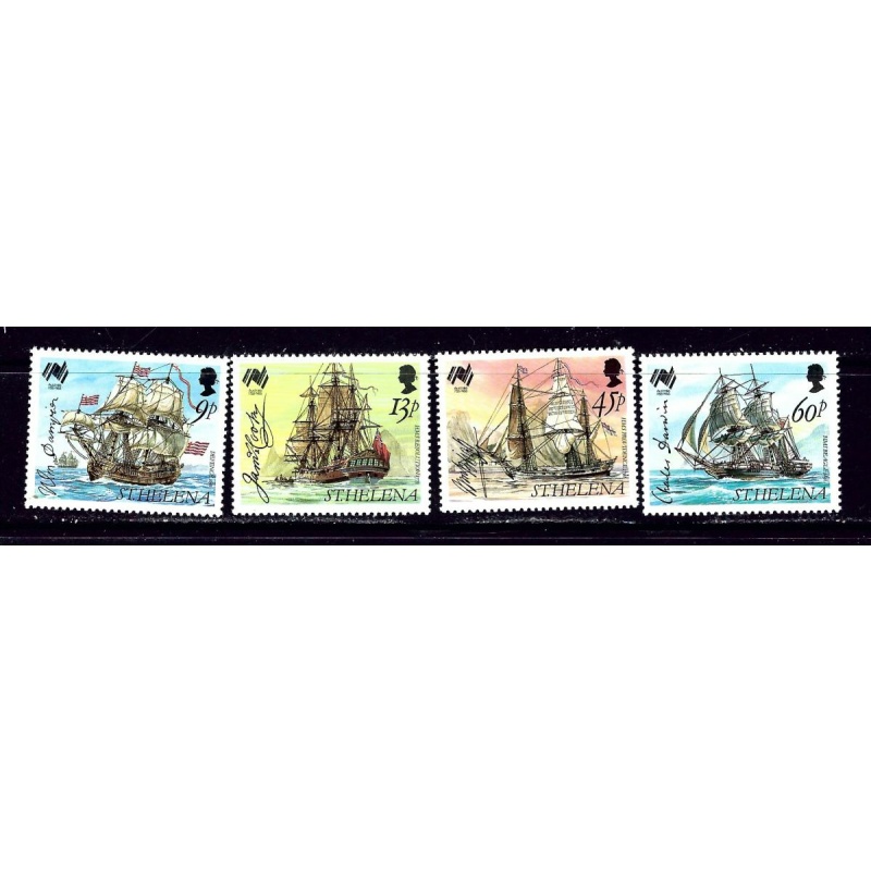 St Helena 493-96 MNH 1988 Australia Bicentennial (Sailing Ships)