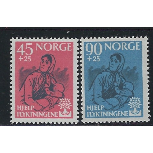Norway B64-65 MNH 1960 World Refugee Year (an5638)
