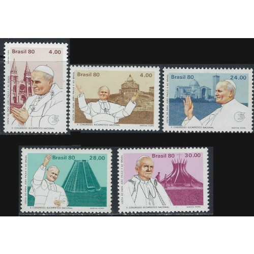 Brazil 1695-99 MNH 1980 set (ak5160)