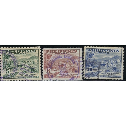 Philippines 554-56 Used 1951 set (an1345)