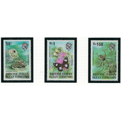 Brit Indian Ocean Territory 54-56 MNH 1973 Wildlife (fe3855)
