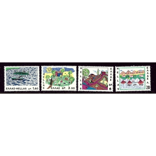 Greece 905-08 MNH 1967 Childrens Drawings (ap4218)