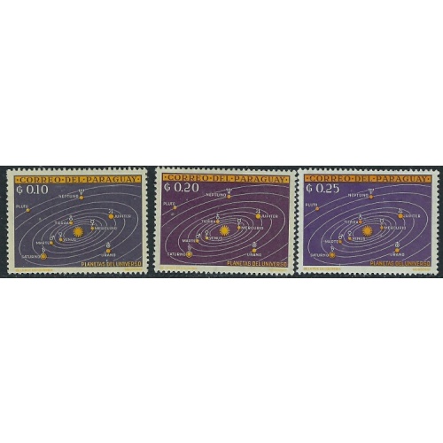 Paraguay 728-30 MH 1962 issues (ak3236)