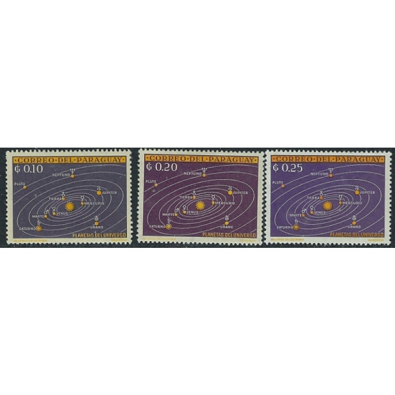 Paraguay 728-30 MH 1962 issues (ak3236)