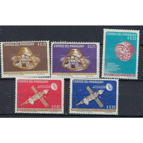 Paraguay 814-18 MH 1964 Part Set (mm1352)