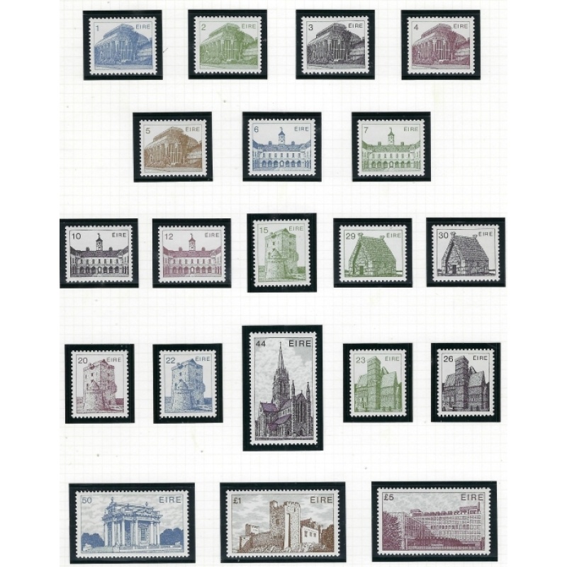 Ireland 537-56 MNH 1982-90 Architecture (an4568)