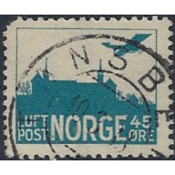 Norway C1 Used 1935 issue; rounded corner (ak6766)