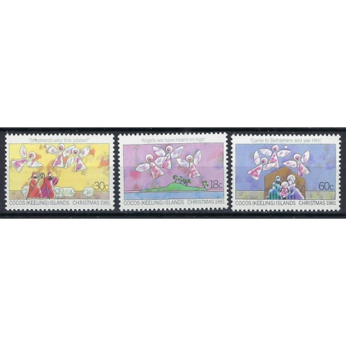 Cocos Is 75-77 MNH 1981C Christmas (an8500)