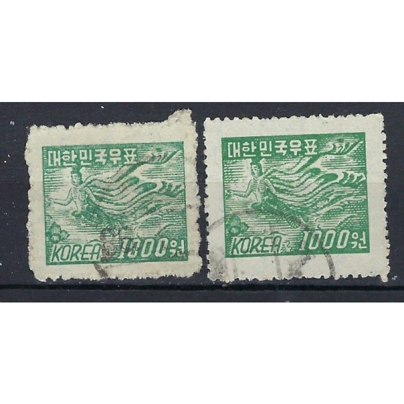 South Korea 187C and 189 Used 1952-53 issues (an8303)
