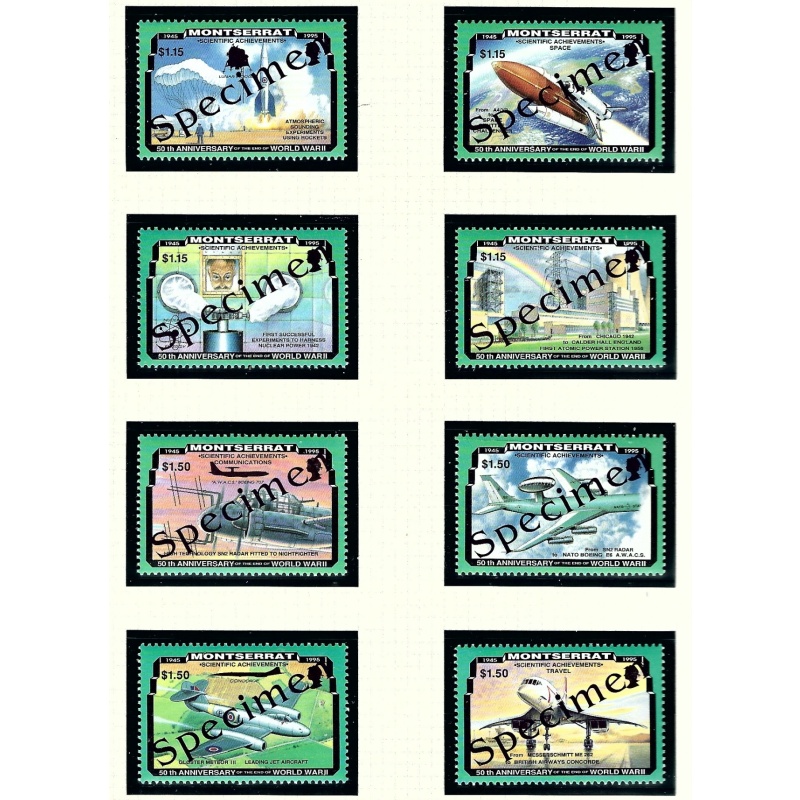 Montserrat 863a-66a MNH 1995 Overprinted SPECIMEN     (KA)