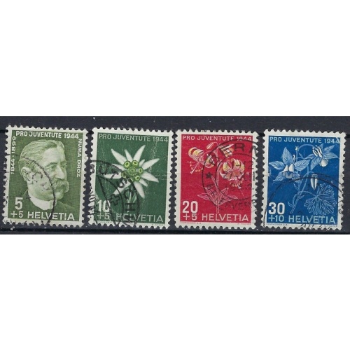 Switzerland B137-40 Used 1944 issues (ak1018)