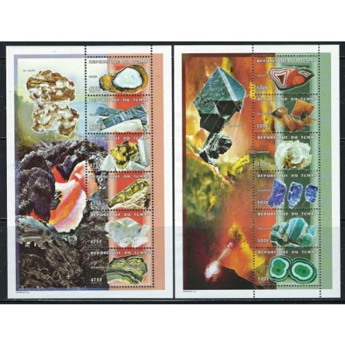 Chad 788A-B MNH 1998 Mineral sheets (ha1204)