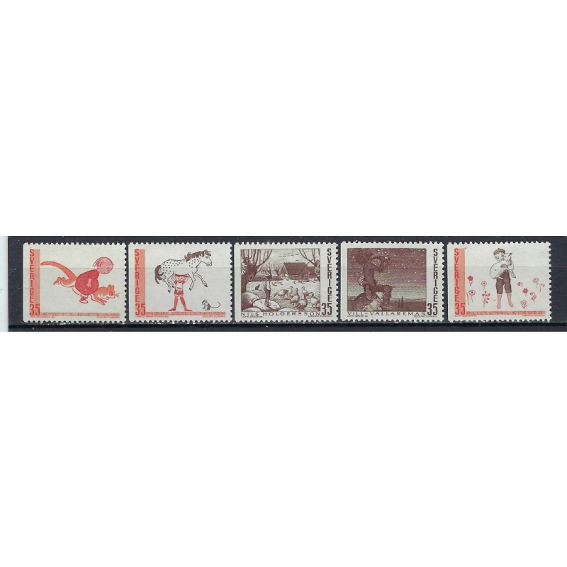 Sweden 837-41 MNH 1969 Fairy Tales (ak2567)