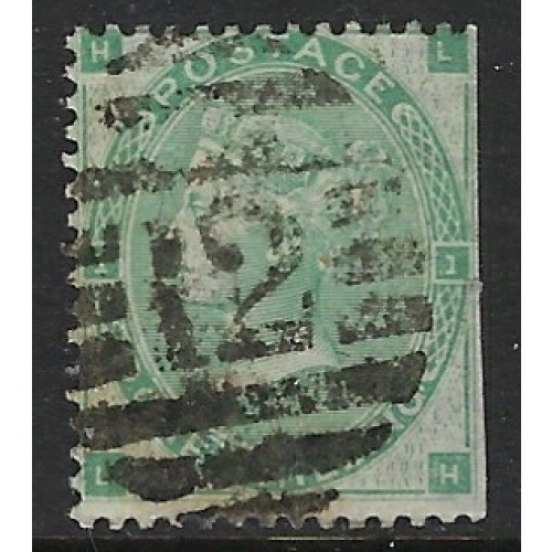 Great Britain 42 Used Plate #1 1862 issue / straight edge (fe3233)