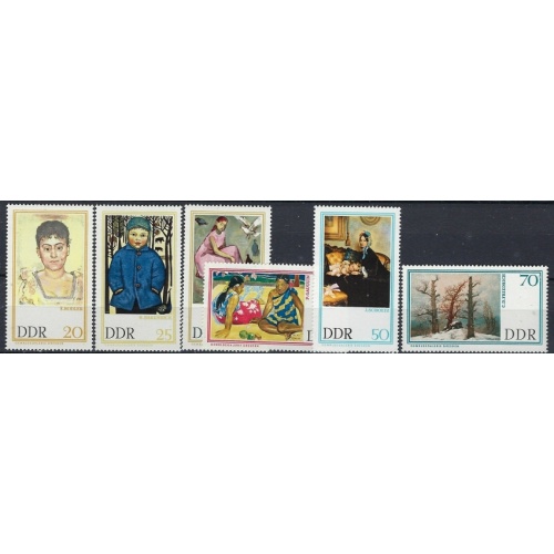 Germany DDR 909-14 MNH 1967 Paintings (mm1064)