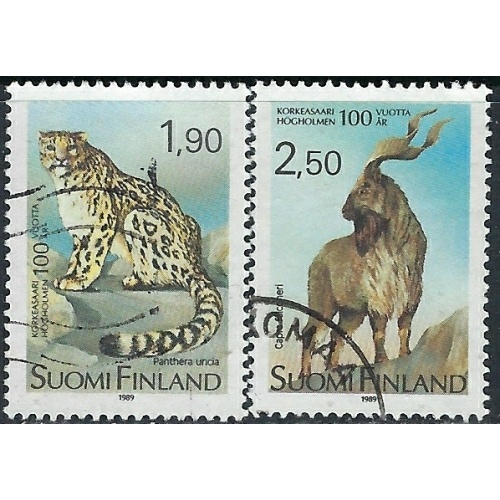 Finland 801-02 Used 1989 Zoo Animals (ak5721)