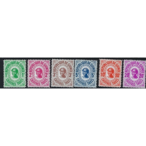 Guinea J36-41 MNH 1959 set (an3461)