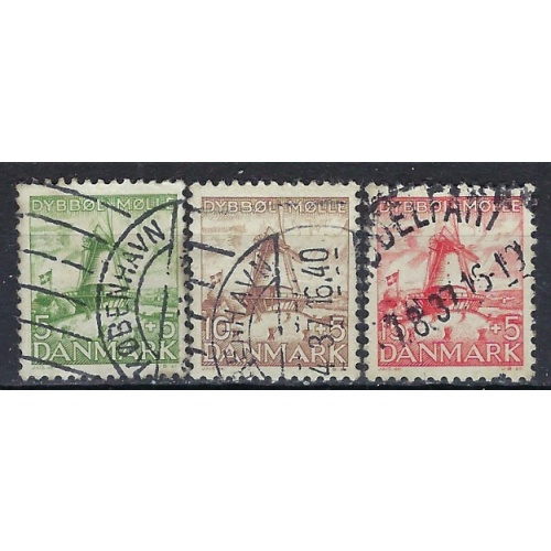 Denmark B6-8 Used 1937 set (an9477)