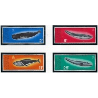 British Antarctic Terr 64-67 MNH 1977 Whales (an2756)