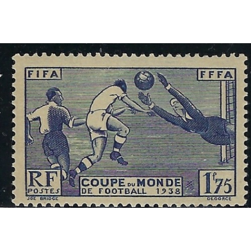 France 349 MH 1938 Soccer (mm1187)