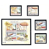 Papua New Guinea 627-31 MNH 1985 Post Office Centenary